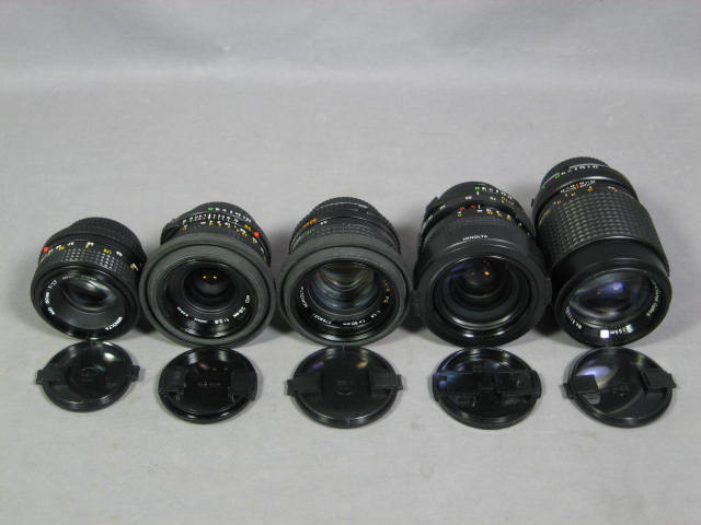 Minolta X-700 SRT 202 Cameras MD 28mm 50mm MC Rokkor-X+ 10