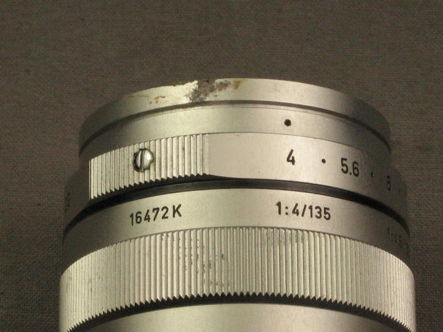 Leica Ernst Leitz Wetzlar Elmar 1:4/13cm Camera Lens NR 3