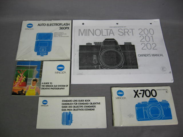 Minolta X-700 SRT 202 Cameras MD 28mm 50mm MC Rokkor-X+ 17