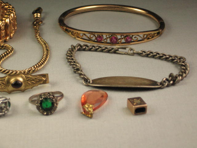 Vintage Antique Gold Silver Jewelry Lot Rings Bracelets 2