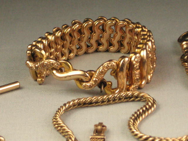 Vintage Antique Gold Silver Jewelry Lot Rings Bracelets 3