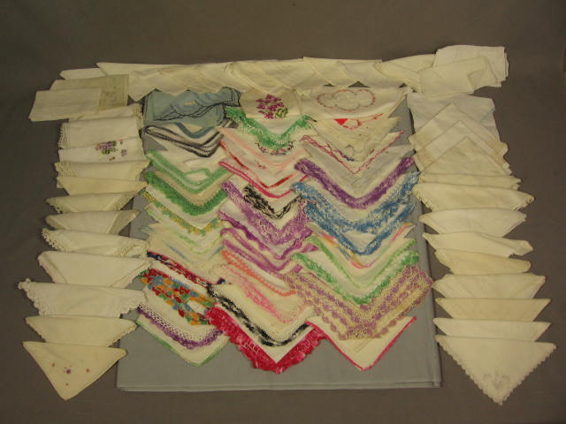 Vintage Antique Handkerchief Hankie Collection Lot 140+