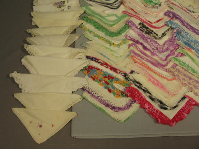 Vintage Antique Handkerchief Hankie Collection Lot 140+ 2