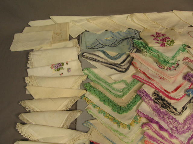 Vintage Antique Handkerchief Hankie Collection Lot 140+ 3