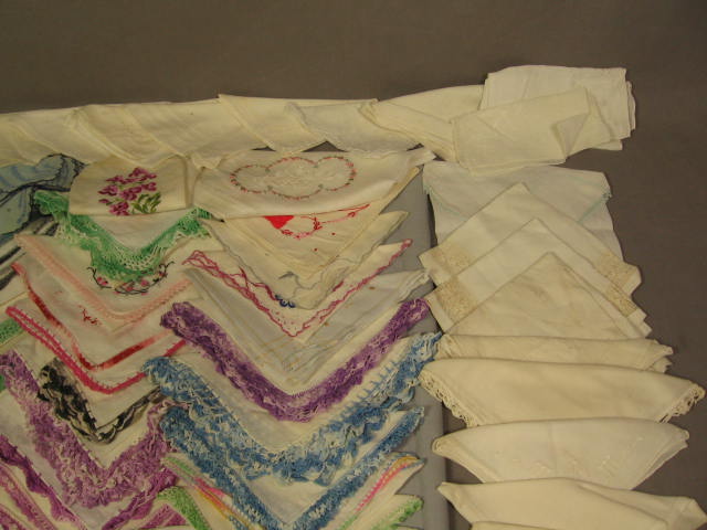 Vintage Antique Handkerchief Hankie Collection Lot 140+ 5