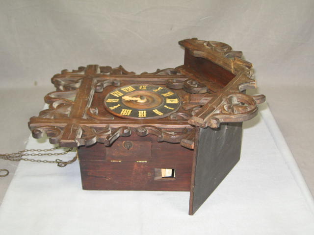 Vintage Antique German Cuckoo Clock For Parts/Repair NR 3