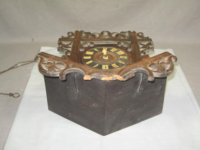 Vintage Antique German Cuckoo Clock For Parts/Repair NR 5