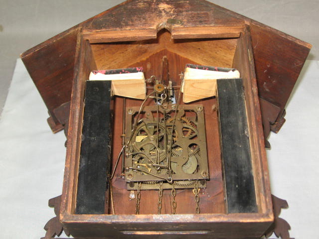 Vintage Antique German Cuckoo Clock For Parts/Repair NR 9