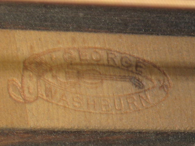 Vintage Antique Washburn Parlor Acoustic Guitar W/ Case 9