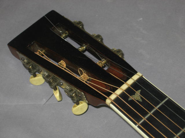 Vintage Antique Washburn Parlor Acoustic Guitar W/ Case 12