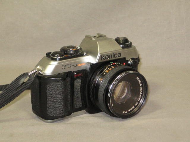 Konica FT-1 Motor 35mm SLR Camera 80-200mm 35-140mm+ NR 2