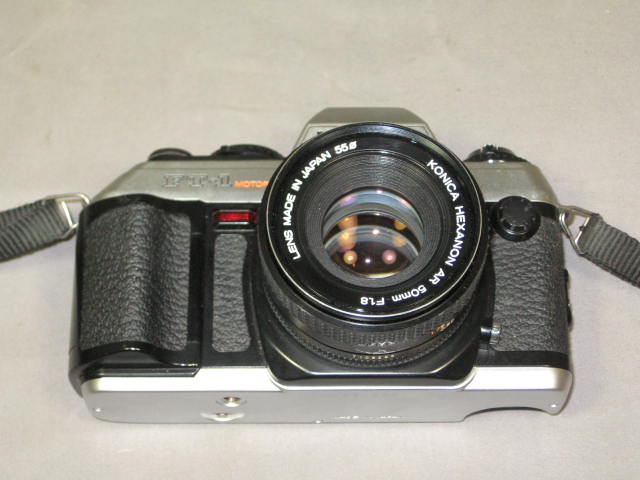 Konica FT-1 Motor 35mm SLR Camera 80-200mm 35-140mm+ NR 5