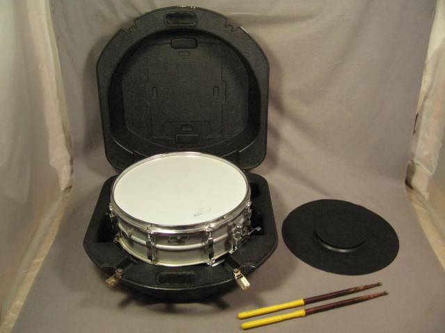 Vintage Ludwig 14" x 5" Snare Drum Zildjian Sticks Case