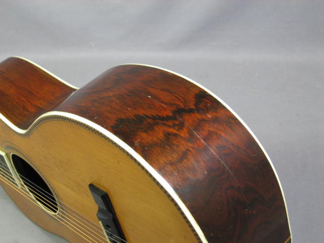 Vintage Antique Washburn Parlor Acoustic Guitar W/ Case 24