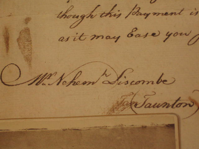 Antique 1774/1775 Boston Letter Prints Liscombe Hoskins 4