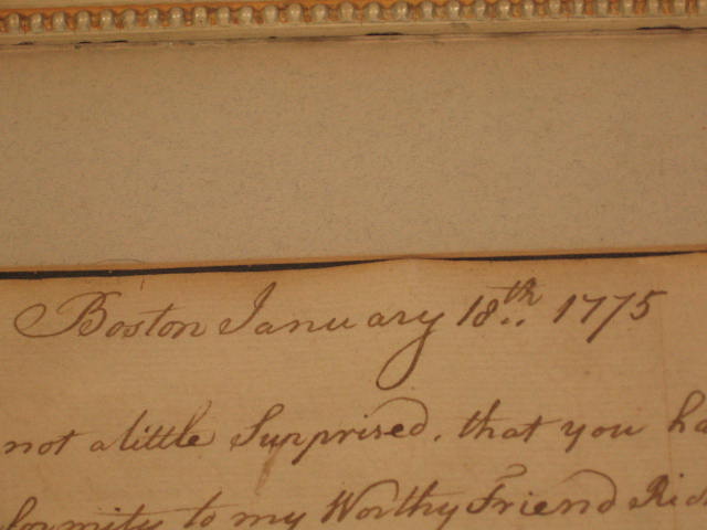 Antique 1774/1775 Boston Letter Prints Liscombe Hoskins 7