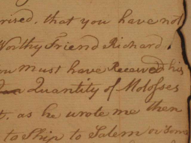 Antique 1774/1775 Boston Letter Prints Liscombe Hoskins 8