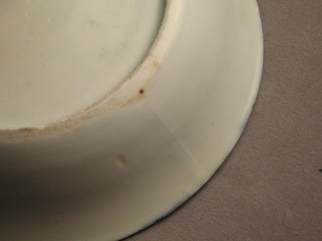 Antique 7-Pc Canton Blue China Set Bowls Dish Platter + 5