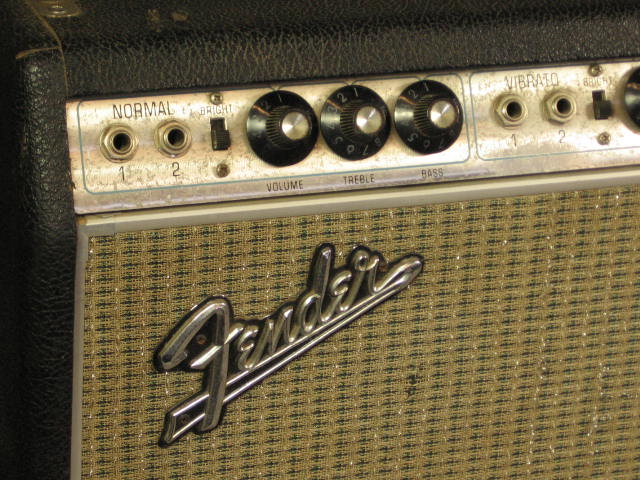 1968 Fender Bandmaster Reverb Tube Guitar Amp Head NR! 1