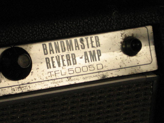 1968 Fender Bandmaster Reverb Tube Guitar Amp Head NR! 3