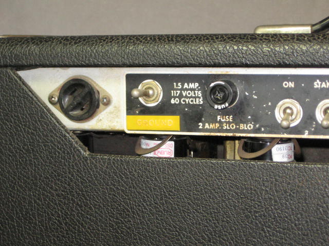 1968 Fender Bandmaster Reverb Tube Guitar Amp Head NR! 8