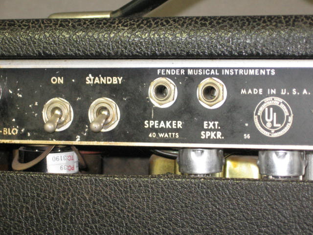 1968 Fender Bandmaster Reverb Tube Guitar Amp Head NR! 9