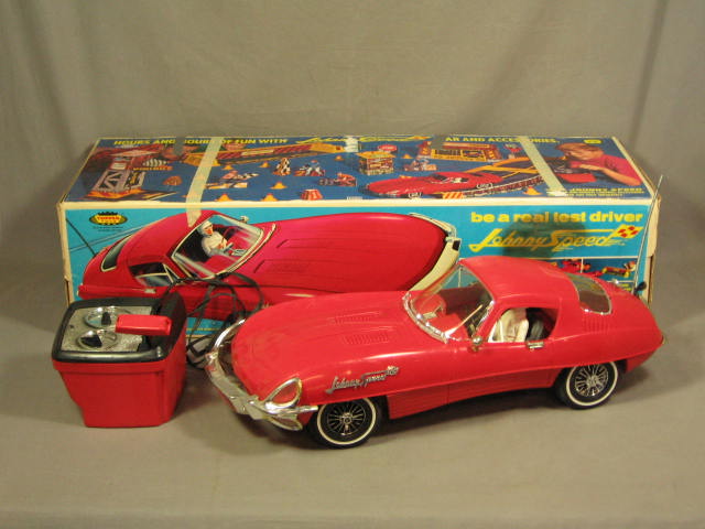 1966 Deluxe Reading Topper Toy Johnny Speed Jaguar +Box
