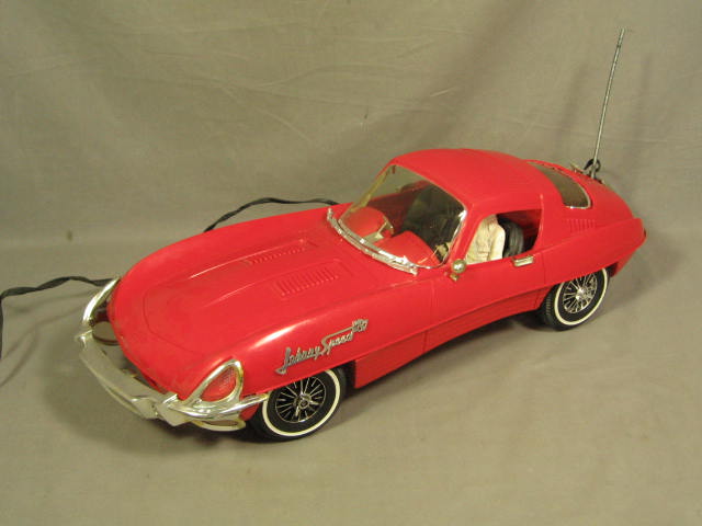1966 Deluxe Reading Topper Toy Johnny Speed Jaguar +Box 1