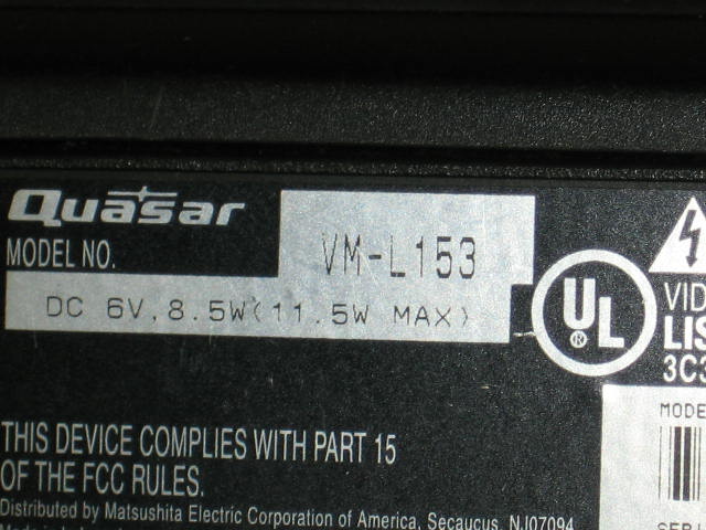 Sony DCR-TRV330 Digital8 Quasar VM-L153 +LXI Camcorders 6