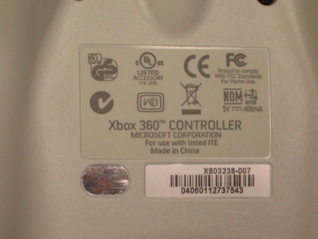 4 Genuine Microsoft Xbox 360 Wired Game Controllers NR! 2