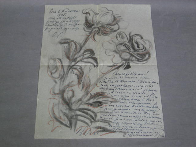 Demetrios Galanis Hand Signed Letters + Sketch Drawings 4