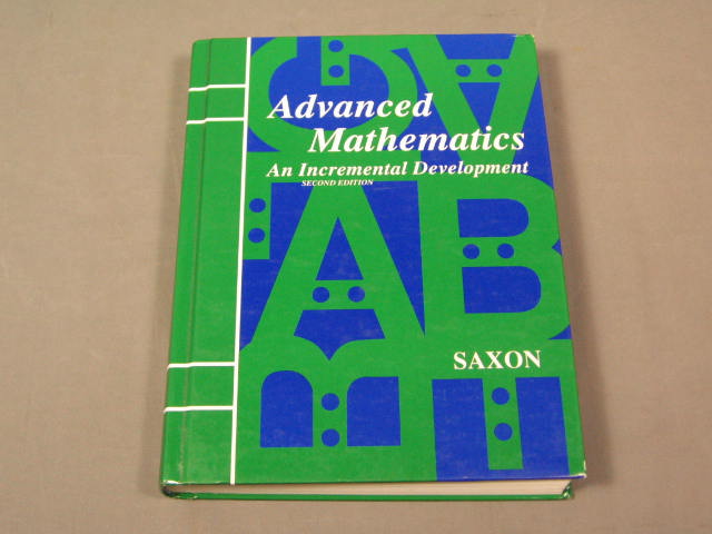 Saxon Advanced Math 2nd Edition Kit Book 17 Videos + NR 1