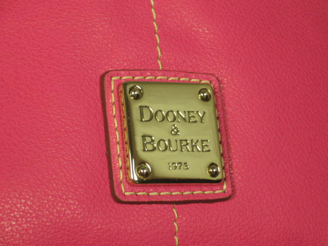 NWT Dooney & Bourke Hot Pink Medium Zipper Pocket Sac 1