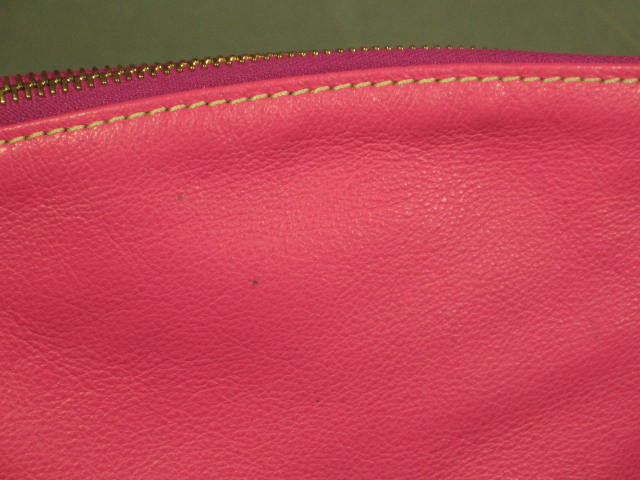 NWT Dooney & Bourke Hot Pink Medium Zipper Pocket Sac 2