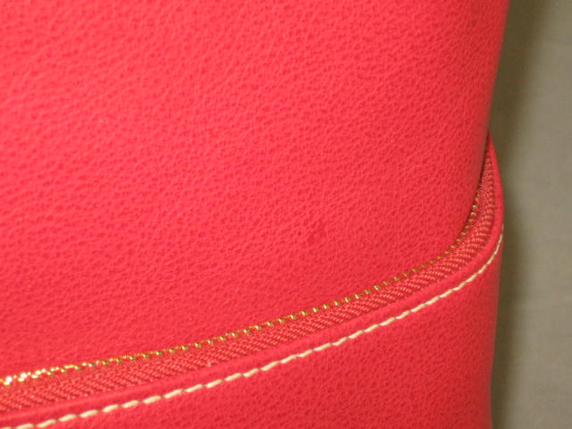 NWT Dooney & Bourke Red Large Zipper Pocket Sac Bag NR 2