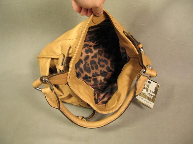 NWT B. Makowsky Lisbon Shoulder Bag Purse Vachetta $188 3