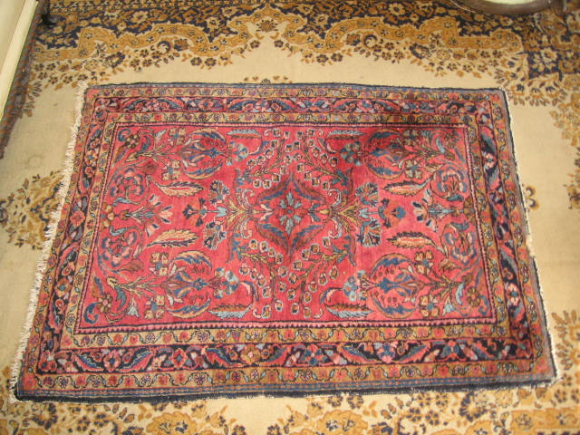 Vintage Antique Oriental Persian Rug Carpet 41.5" x 58"