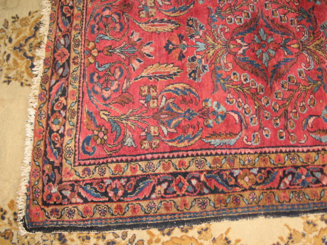 Vintage Antique Oriental Persian Rug Carpet 41.5" x 58" 1