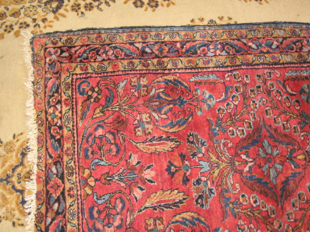Vintage Antique Oriental Persian Rug Carpet 41.5" x 58" 2
