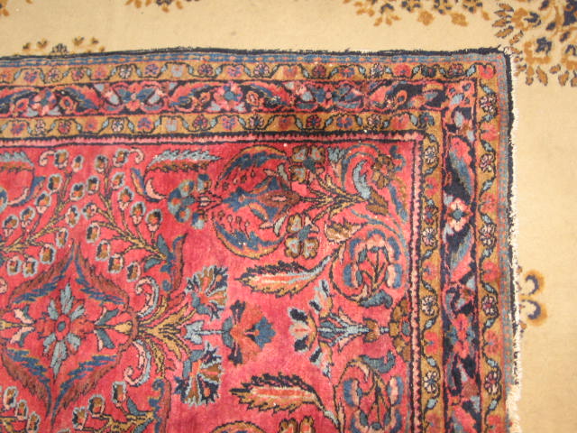 Vintage Antique Oriental Persian Rug Carpet 41.5" x 58" 3