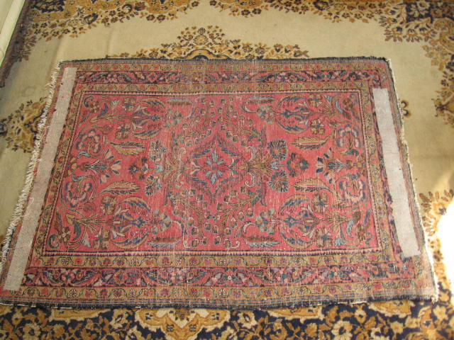Vintage Antique Oriental Persian Rug Carpet 41.5" x 58" 7