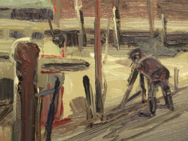 1985 Robert Oliver Frick Oil Painting Lifting Fog Bank 2