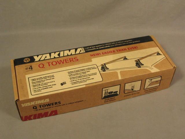 NEW 4 Yakima Kayak Rack Q Towers Set In Box #00124 NR!