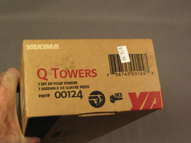 NEW 4 Yakima Kayak Rack Q Towers Set In Box #00124 NR! 1