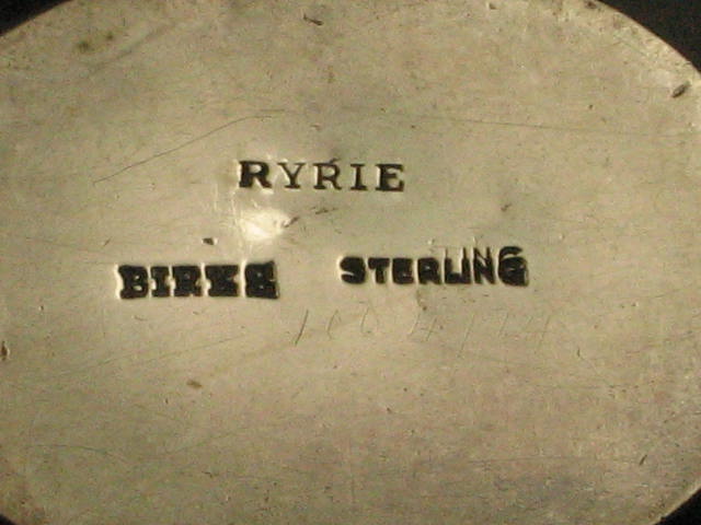 Antique Ryrie Birks Sterling Silver Creamer +Sugar Bowl 4