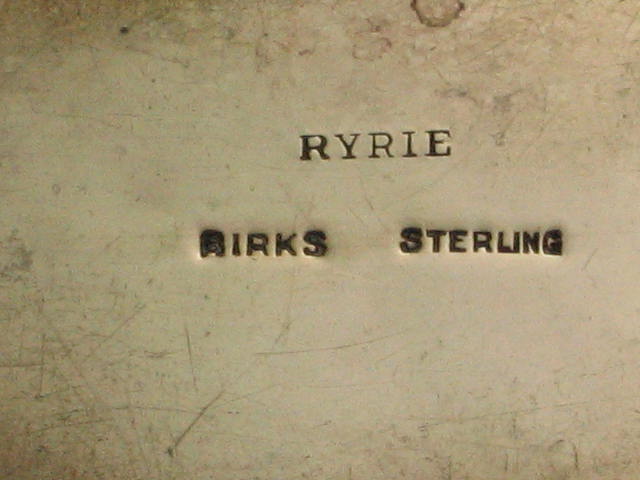 Antique Ryrie Birks Sterling Silver Creamer +Sugar Bowl 5