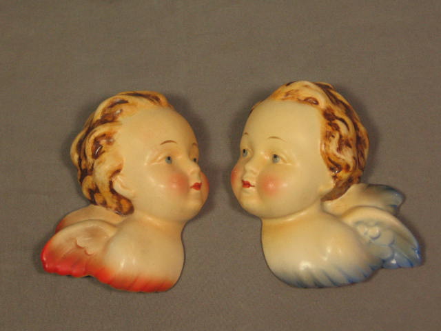 2 1930s Hummel Goebel Cherub Angel Ornaments Figures NR