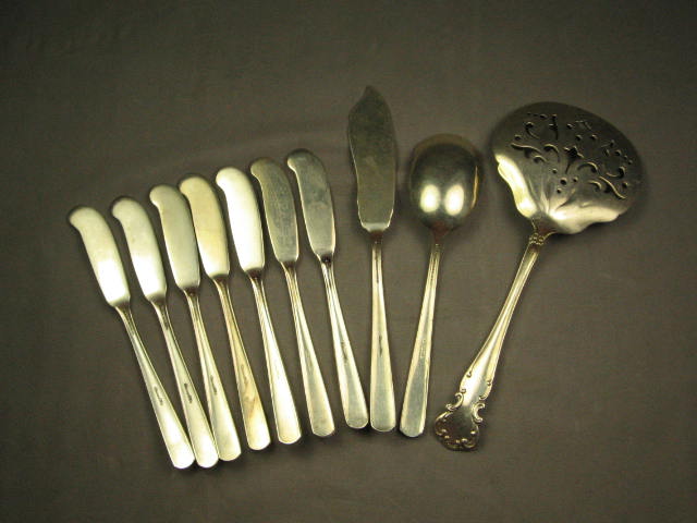 Sterling Silver Spoons Knives 11 Oz Gorham Camellia+ NR 1
