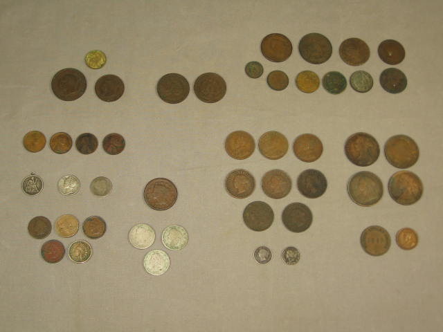 Coin Lot 1700s Britannia Half Penny 1861 Indian Head +