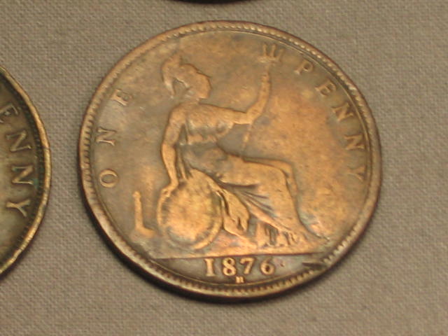 Coin Lot 1700s Britannia Half Penny 1861 Indian Head + 26